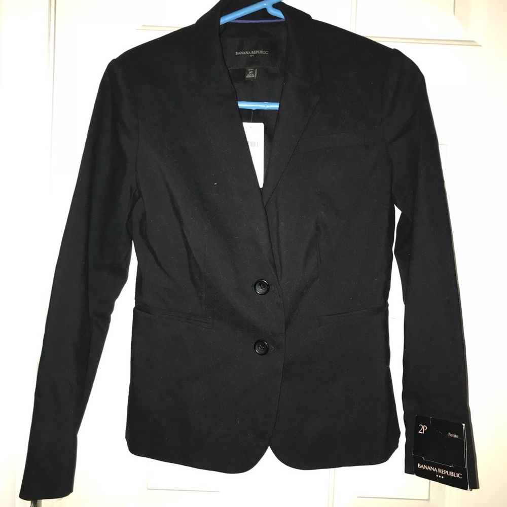 Sz 2P Banana Republic Black Blazer BNWT